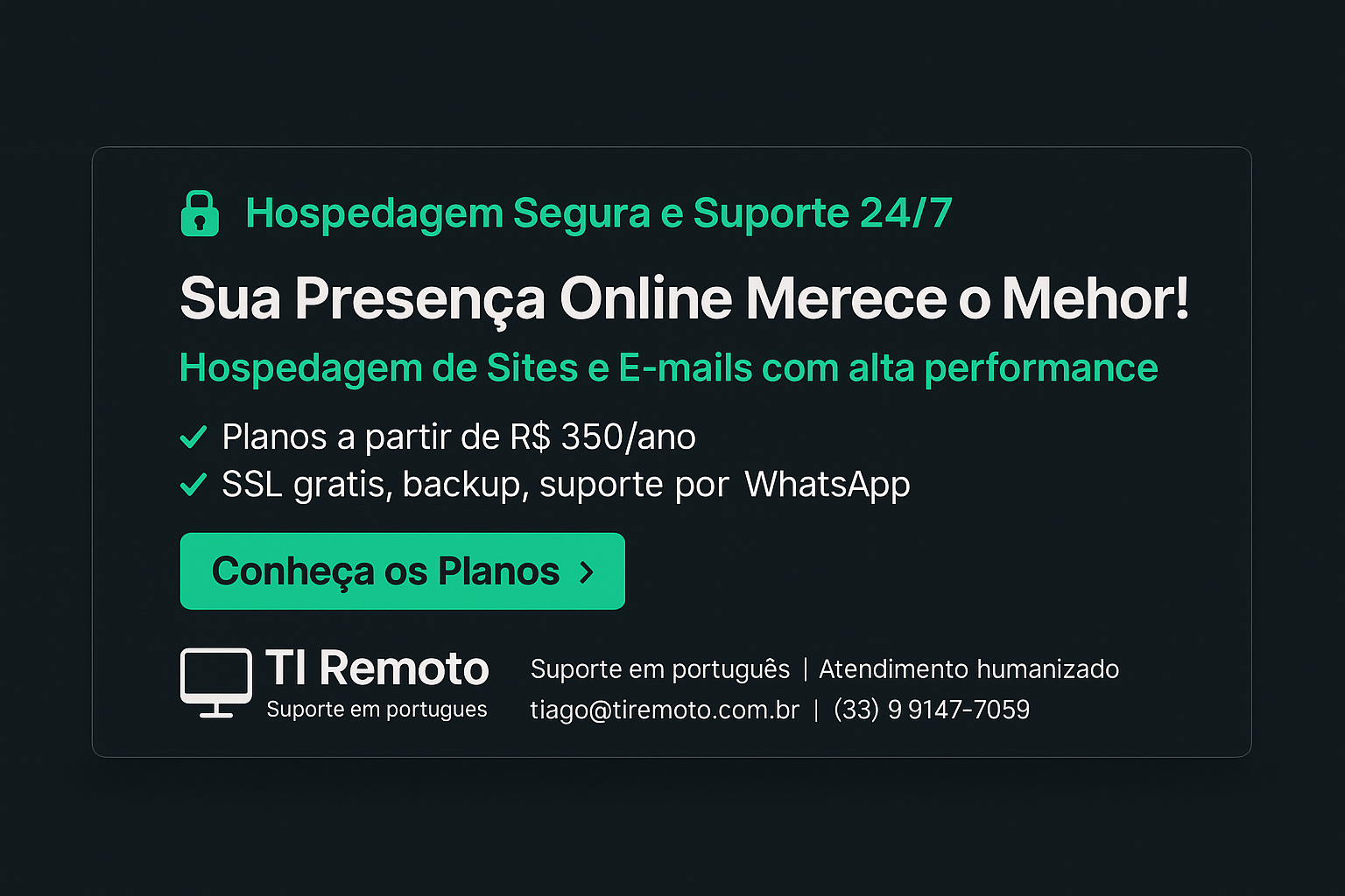 Conhecer a Hospedagem do TI Remoto